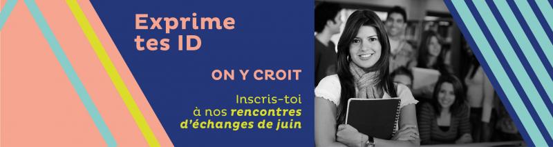 Inscris-toi à nos rencontres d'échange!