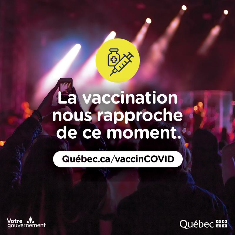 La vaccination nous rapproche de ces moments
