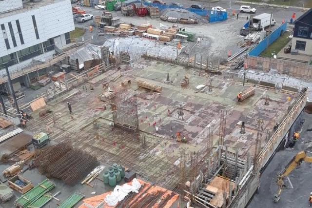 Vue aérienne chantier