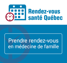 Bouton rendez-vous santé Québec