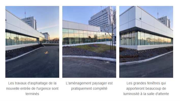 Photos extérieures du chantier