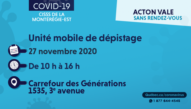 Clinique mob ActonVale27 novembre