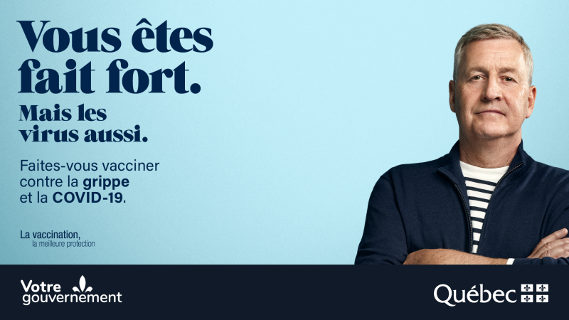 Slogan : Vous êtes fait fort. Mais les virus aussi.