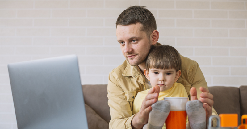 conciliation télétravail-famille